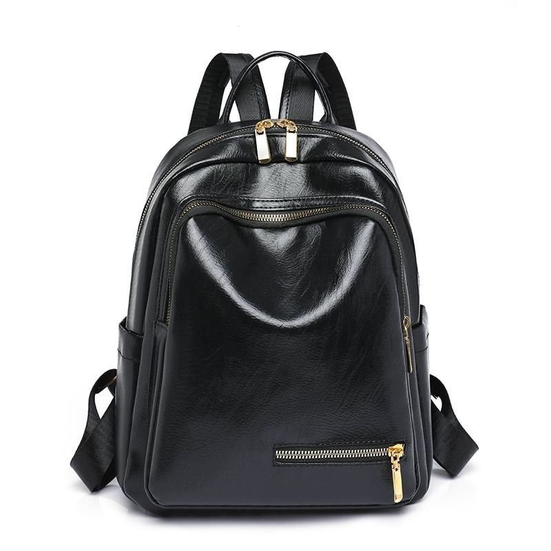 14 (1) vintage soft leather backpack - Image 1